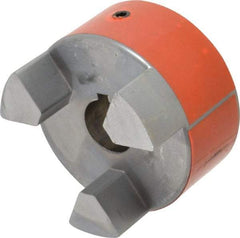 Lovejoy - 1-1/8" Max Bore Diam, Flexible Hub Coupling - 3-3/4" OD, 4-1/2" OAL, Sintered Iron - Americas Tooling