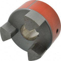 Lovejoy - 1-3/8" Max Bore Diam, Flexible Hub Coupling - 3-3/4" OD, 4-1/2" OAL, Sintered Iron - Americas Tooling