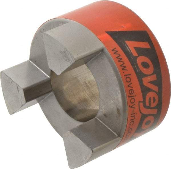 Lovejoy - 1-7/8" Max Bore Diam, Flexible Hub Coupling - 3-3/4" OD, 4-1/2" OAL, Sintered Iron - Americas Tooling