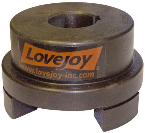 Lovejoy - 1-3/8" Max Bore Diam, Flexible Hub Coupling - 4-1/2" OD, 4.88" OAL, Sintered Iron - Americas Tooling