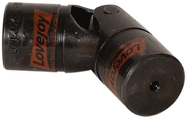 Lovejoy - 2-3/4" Bore Depth, 65,400 In/Lbs. Torque, D-Type Single Universal Joint - 1-1/2" Inside x 3" Outside Diam, 9-1/16" OAL - Americas Tooling