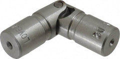 Lovejoy - 5/8" Bore Depth, 378 In/Lbs. Torque, D-Type Single Universal Joint - 1/4" Inside x 1/2" Outside Diam, 2" OAL - Americas Tooling