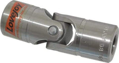 Lovejoy - 1-1/16" Bore Depth, 5,220 In/Lbs. Torque, D-Type Single Universal Joint - 5/8" Inside x 1-1/4" Outside Diam, 3-3/4" OAL - Americas Tooling