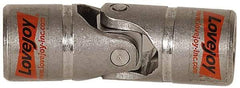 Lovejoy - 1" Bore Depth, 1,040 In/Lbs. Torque, D-Type Single Universal Joint - 1/2" Inside x 1" Outside Diam, 3-3/8" OAL - Americas Tooling