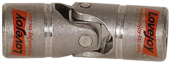 Lovejoy - 1-3/16" Bore Depth, 5,280 In/Lbs. Torque, D-Type Single Universal Joint - 3/4" Inside x 1-1/2" Outside Diam, 4-1/4" OAL - Americas Tooling