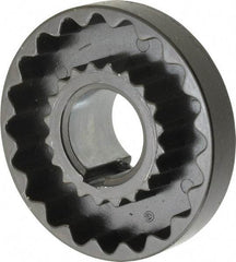 Lovejoy - 1-1/8" Max Bore Diam, 1/4" x 1/8" Keyway Width x Depth, Flexible Coupling Hub - 3-1/4" OD, 2.88" OAL, Cast Iron - Americas Tooling