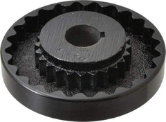 Lovejoy - 1" Max Bore Diam, 1/4" x 1/8" Keyway Width x Depth, Flexible Coupling Hub - 4-5/8" OD, 3.94" OAL, Cast Iron - Americas Tooling