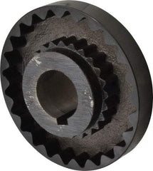 Lovejoy - 1-7/8" Max Bore Diam, 1/2" x 1/4" Keyway Width x Depth, Flexible Coupling Hub - 6.35" OD, 5.06" OAL, Cast Iron - Americas Tooling