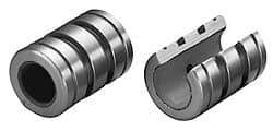 Pacific Bearing - 25mm ID, 1,523 Lb Static Load Capacity, Open Linear Bearing - 40mm OD - Americas Tooling