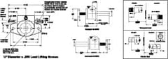 Duff-Norton - 1/4 Ton Capacity, 12" Lift Height, Inverted Mechanical Screw Actuator - Top Plate - Americas Tooling