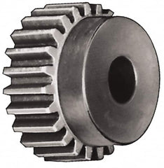 Browning - 10 Pitch, 2.4" Pitch Diam, 1.6" OD, 24 Tooth Spur Gear - 1-1/4" Face Width, 7/8" Bore Diam, 2-7/64" Hub Diam, 20° Pressure Angle, Steel - Americas Tooling