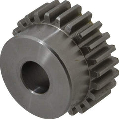 Browning - 16 Pitch, 1-1/2" Pitch Diam, 24 Tooth Spur Gear - 1/2" Bore Diam, 1-5/16" Hub Diam, Steel - Americas Tooling