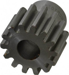 Browning - 10 Pitch, 1.4" Pitch Diam, 14 Tooth Spur Gear - 5/8" Bore Diam, 1-7/64" Hub Diam, Steel - Americas Tooling