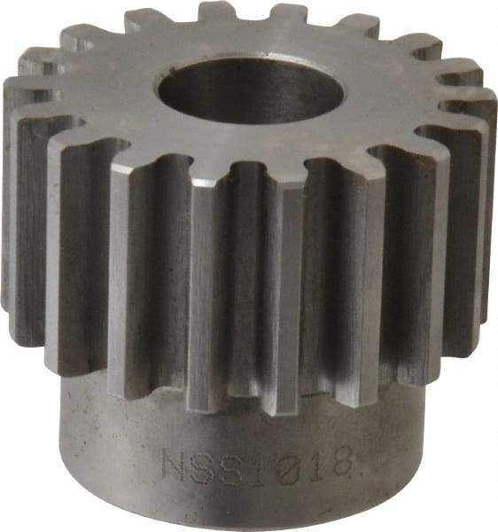 Browning - 10 Pitch, 1.8" Pitch Diam, 18 Tooth Spur Gear - 3/4" Bore Diam, 1-33/64" Hub Diam, Steel - Americas Tooling