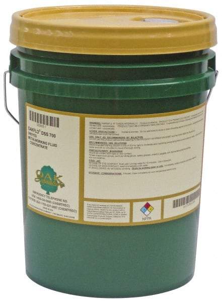 Oak Signature - Oakflo DSS 706-AFC, 5 Gal Pail Cutting Fluid - Semisynthetic, For Drilling, Milling, Reaming, Tapping, Turning - Americas Tooling