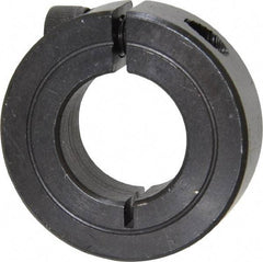 Climax Metal Products - 13/16" Bore, Steel, One Piece One Piece Split Shaft Collar - 1-5/8" Outside Diam, 1/2" Wide - Americas Tooling