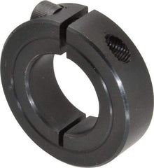 Climax Metal Products - 15/16" Bore, Steel, One Piece One Piece Split Shaft Collar - 1-3/4" Outside Diam, 1/2" Wide - Americas Tooling