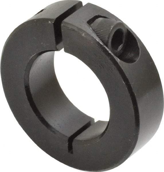 Climax Metal Products - 1" Bore, Steel, One Piece Clamp Collar - 1-3/4" Outside Diam, 1/2" Wide - Americas Tooling