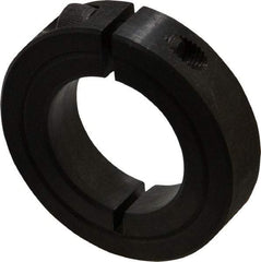 Climax Metal Products - 1-3/16" Bore, Steel, One Piece Clamp Collar - 2-1/16" Outside Diam, 1/2" Wide - Americas Tooling