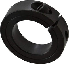 Climax Metal Products - 1-5/8" Bore, Steel, One Piece Clamp Collar - 2-5/8" Outside Diam, 11/16" Wide - Americas Tooling