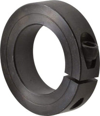 Climax Metal Products - 1-11/16" Bore, Steel, One Piece One Piece Split Shaft Collar - 2-3/4" Outside Diam, 11/16" Wide - Americas Tooling