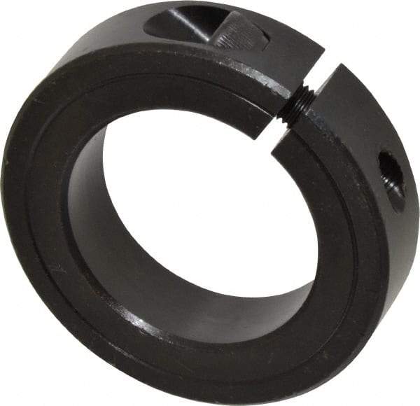 Climax Metal Products - 1-3/4" Bore, Steel, One Piece Clamp Collar - 2-3/4" Outside Diam, 11/16" Wide - Americas Tooling