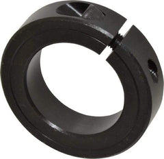 Climax Metal Products - 1-3/4" Bore, Steel, One Piece Clamp Collar - 2-3/4" Outside Diam, 11/16" Wide - Americas Tooling