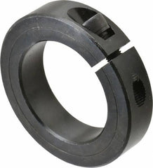 Climax Metal Products - 1-15/16" Bore, Steel, One Piece Clamp Collar - 3" Outside Diam, 11/16" Wide - Americas Tooling