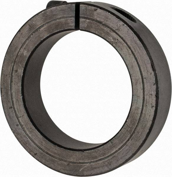 Climax Metal Products - 2-3/16" Bore, Steel, One Piece Clamp Collar - 3-1/4" Outside Diam, 3/4" Wide - Americas Tooling