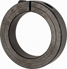 Climax Metal Products - 2-3/16" Bore, Steel, One Piece Clamp Collar - 3-1/4" Outside Diam, 3/4" Wide - Americas Tooling