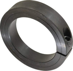 Climax Metal Products - 3" Bore, Steel, One Piece Clamp Collar - 4-1/4" Outside Diam, 7/8" Wide - Americas Tooling