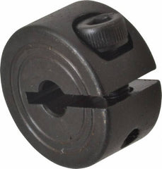 Climax Metal Products - 4mm Bore, Steel, One Piece Clamp Collar - 11/16" Outside Diam - Americas Tooling