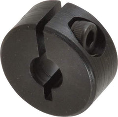 Climax Metal Products - 6mm Bore, Steel, One Piece Clamp Collar - 3/4" Outside Diam - Americas Tooling