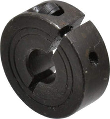 Climax Metal Products - 8mm Bore, Steel, One Piece Clamp Collar - 1" Outside Diam - Americas Tooling