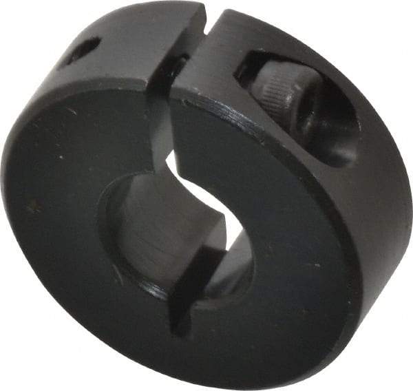 Climax Metal Products - 10mm Bore, Steel, One Piece Clamp Collar - 1" Outside Diam - Americas Tooling