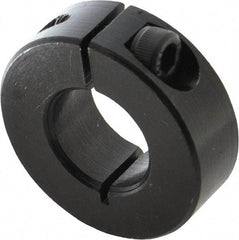 Climax Metal Products - 18mm Bore, Steel, One Piece Clamp Collar - 1-1/2" Outside Diam - Americas Tooling