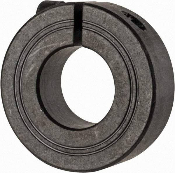 Climax Metal Products - 21mm Bore, Steel, One Piece Clamp Collar - 1-3/4" Outside Diam - Americas Tooling