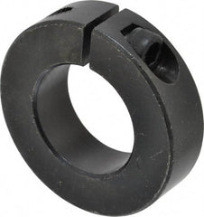 Climax Metal Products - 30mm Bore, Steel, One Piece Clamp Collar - 2-1/8" Outside Diam - Americas Tooling