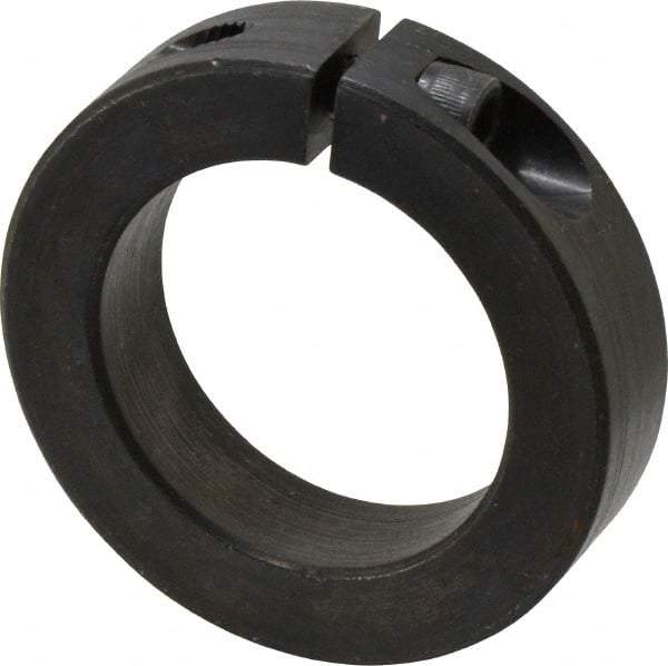 Climax Metal Products - 40mm Bore, Steel, One Piece Clamp Collar - 2-3/8" Outside Diam - Americas Tooling