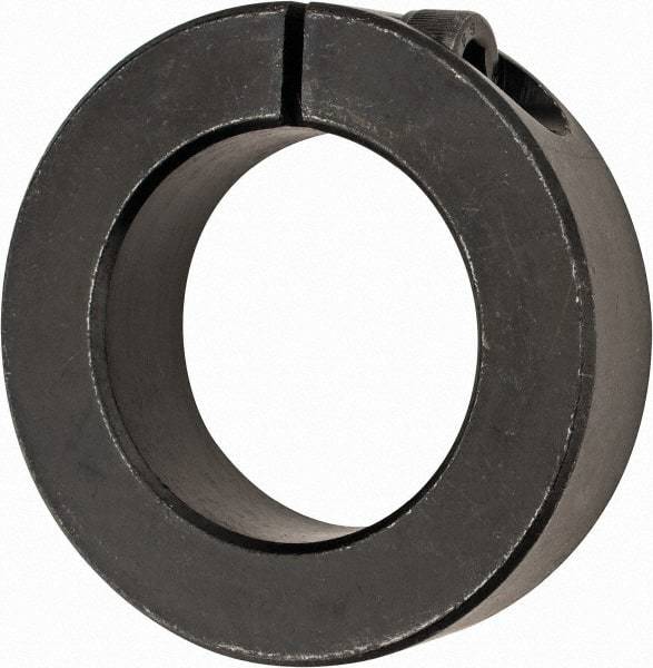 Climax Metal Products - 45mm Bore, Steel, One Piece Clamp Collar - 2-7/8" Outside Diam - Americas Tooling