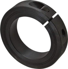 Climax Metal Products - 55mm Bore, Steel, One Piece Clamp Collar - 3-1/4" Outside Diam - Americas Tooling