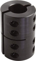 Climax Metal Products - 1-1/4" Inside x 2-1/4" Outside Diam, Two Piece Rigid Coupling without Keyway - 3-3/8" Long - Americas Tooling