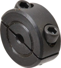 Climax Metal Products - 1/8" Bore, Steel, Two Piece Shaft Collar - 11/16" Outside Diam, 5/16" Wide - Americas Tooling