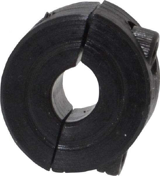 Climax Metal Products - 1/4" Bore, Steel, Two Piece Shaft Collar - 11/16" Outside Diam, 5/16" Wide - Americas Tooling