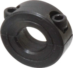 Climax Metal Products - 7/16" Bore, Steel, Two Piece Shaft Collar - 15/16" Outside Diam, 3/8" Wide - Americas Tooling