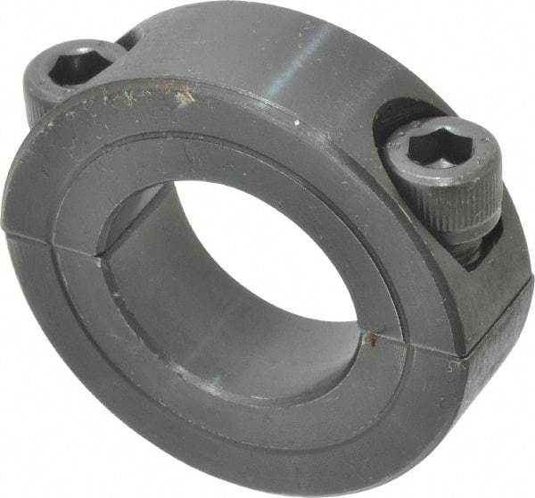 Climax Metal Products - 7/8" Bore, Steel, Two Piece Shaft Collar - 1-5/8" Outside Diam, 1/2" Wide - Americas Tooling