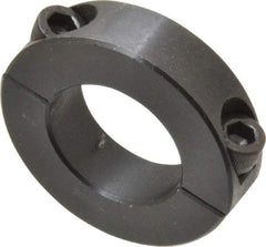 Climax Metal Products - 1-1/16" Bore, Steel, Two Piece Two Piece Split Shaft Collar - 1-7/8" Outside Diam, 1/2" Wide - Americas Tooling