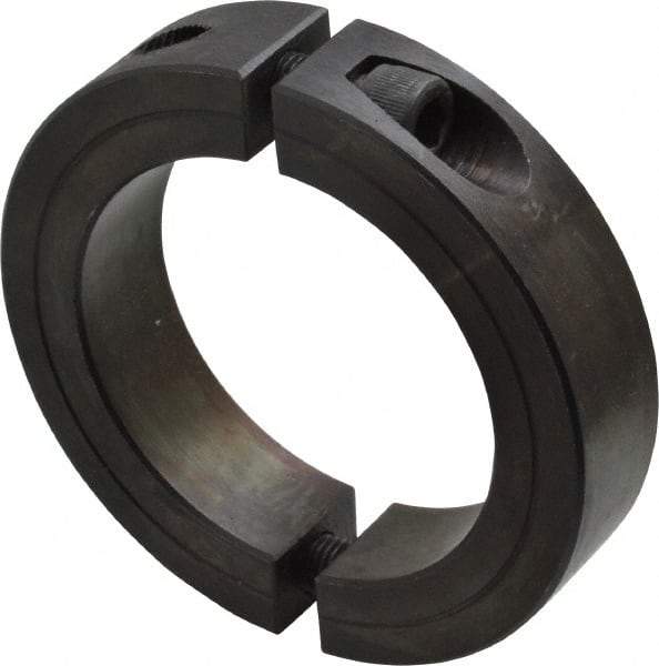 Climax Metal Products - 2-1/4" Bore, Steel, Two Piece Shaft Collar - 3-1/4" Outside Diam, 3/4" Wide - Americas Tooling