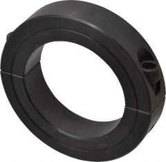 Climax Metal Products - 2-5/16" Bore, Steel, Two Piece Two Piece Split Shaft Collar - 3-1/2" Outside Diam, 3/4" Wide - Americas Tooling