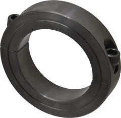 Climax Metal Products - 2-5/8" Bore, Steel, Two Piece Two Piece Split Shaft Collar - 3-7/8" Outside Diam, 7/8" Wide - Americas Tooling